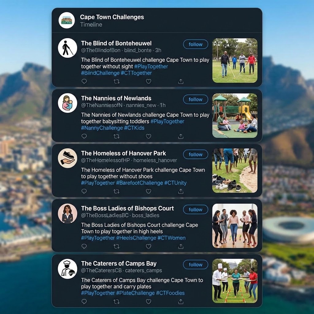 Cape Town Challenges source campaign direction